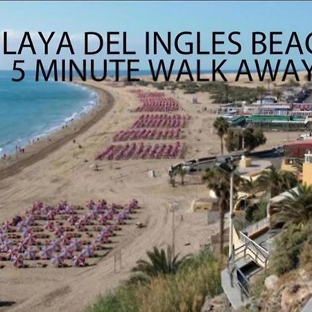Ocean Front Cozy 2 Bedroom, 3 Beds Spacious- Netflix, Pool, Beach Lift & Fast Wifi Playa del Inglés Exterior foto